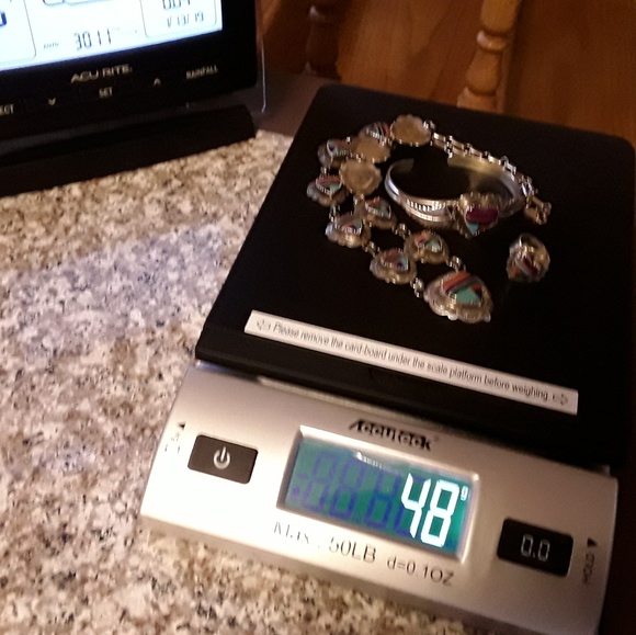 VTG NATIVE AMERICAN STERLING NECK, CUFF & RING SET - Picture 7 of 8